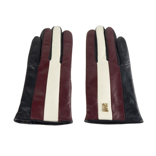 Cavalli Class Red Lambskin Women Glove