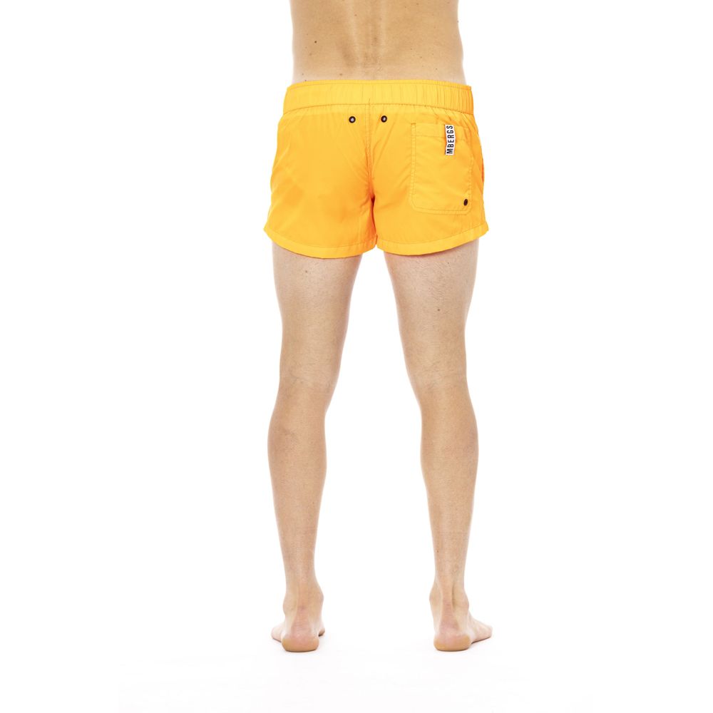 Bikkembergs Orange Polyamide Men Swim Short