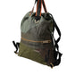 Dolce & Gabbana Military Green Patchwork Rucksack Backpack Bag