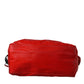 Dolce & Gabbana Red Nylon Calfskin Hand Shoulder Duffel Bag