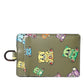 Dolce & Gabbana Army Green Teddy Bear Leather Women Card Holder Wallet