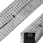 Dolce & Gabbana Light Gray Polka Dot Silk Adjustable Men Tie