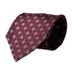 Dolce & Gabbana Maroon Silk Branded Logo Adjustable Men Tie