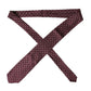 Dolce & Gabbana Maroon Silk Branded Logo Adjustable Men Tie