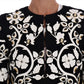 Dolce & Gabbana Floral Embroidered Crystal Wool Coat Jacket