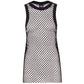 Comme Des Fuckdown Black Polyester Women Tank Top