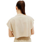 Comme Des Fuckdown Beige Cotton Women T-Shirt