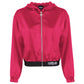 Comme Des Fuckdown Fuchsia Polyester Women's Hooded Jacket