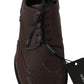 Dolce & Gabbana Brown Leather Brogue Derby Dress Shoes