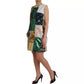 Dolce & Gabbana Multicolor Jacquard Patchwork Shift Dress