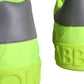 Dolce & Gabbana Neon Green Logo Tape Low Top Sneakers Shoes