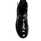 Dolce & Gabbana Black Belted DG Logo Men Chelsea Boots Shoes