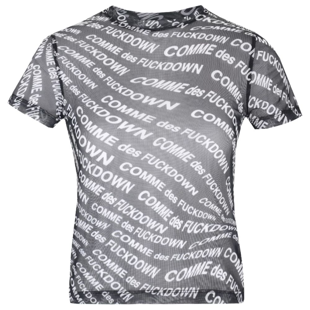 Comme Des Fuckdown Black Polyester Women T-Shirt
