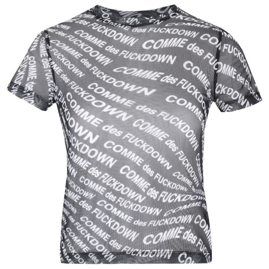 Comme Des Fuckdown Black Polyester Women T-Shirt