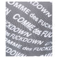 Comme Des Fuckdown Black Polyester Women T-Shirt
