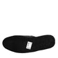 Dolce & Gabbana Black Faux Fur Slides Slippers Slip On Shoes