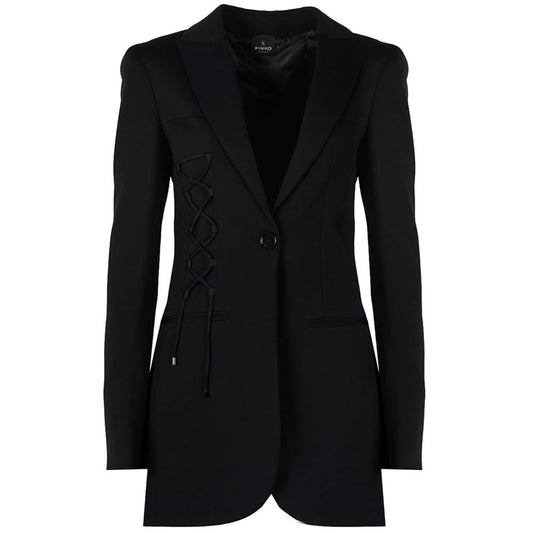 PINKO Black Viscose Suits & Blazer