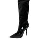 Dolce & Gabbana Black Patent Leather Knee High Boots Shoes