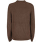 Yes Zee Brown Marabou Sweater