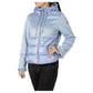 Yes Zee Light Blue Nylon Jackets & Coat