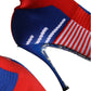 Dolce & Gabbana Red Blue Stretch Sock Style Ankle Boots Logo Shoes