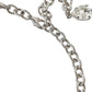 Dolce & Gabbana Silver Brass Clear Crystal Roses Pendants Necklace