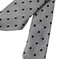 Dolce & Gabbana Black White Dot Fantasy Silk Adjustable Men Tie