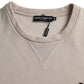 Dolce & Gabbana Beige Cotton Crew Neck Sweatshirt Sweater Mens Sweater