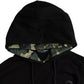 Dolce & Gabbana Black Camouflage Hooded Sweatshirt Sweater Mens Sweater