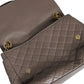 Dolce & Gabbana Brown Quilted Leather Shoulder Purse Satchel Bag