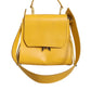 Patrizia Pepe Yellow Leather Shoulder Strap Top Handle Bag