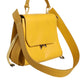 Patrizia Pepe Yellow Leather Shoulder Strap Top Handle Bag