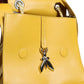 Patrizia Pepe Yellow Leather Shoulder Strap Top Handle Bag