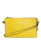 MSGM Yellow Leather Logo Crossbody Sling Shoulder Bag