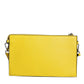 MSGM Yellow Leather Logo Crossbody Sling Shoulder Bag