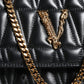 Versace Black Mini Nappa Leather Crossbody Shoulder Bag