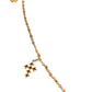 Dolce & Gabbana Gold Tone Brass Chain Religious Cross Pendant Necklace