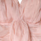 Dolce & Gabbana Pink Silk Strapless Maxi A-line Gown Dress