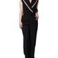 Dolce & Gabbana Black Wool Blend Sleeveless Jumpsuit Dress