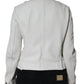 Dolce & Gabbana White Double Breasted Blazer Coat Jacket