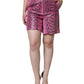 Dolce & Gabbana Pink Leather High Waist Hot Pants Shorts