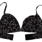 Dolce & Gabbana Black Millennials Star Non Wire Cotton Bra Underwear