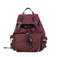 Burberry Medium Burgundy Econyl Nylon Rucksack Drawstring Backpack Bookbag
