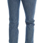 Costume National Super Slim Blue Wash Cotton Jeans