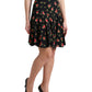 Dolce & Gabbana Floral A-Line Mini Skirt with High Waist