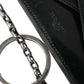Dolce & Gabbana Sleek Black Leather Shoulder Bag