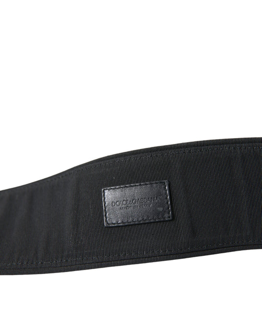 Dolce & Gabbana Elegant Suede Waist Belt in Timeless Black
