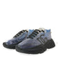Dolce & Gabbana Elevate Your Style with Chic Blue Sneakers