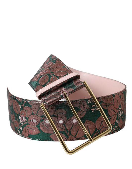 Dolce & Gabbana Multicolor High-Waist Statement Belt