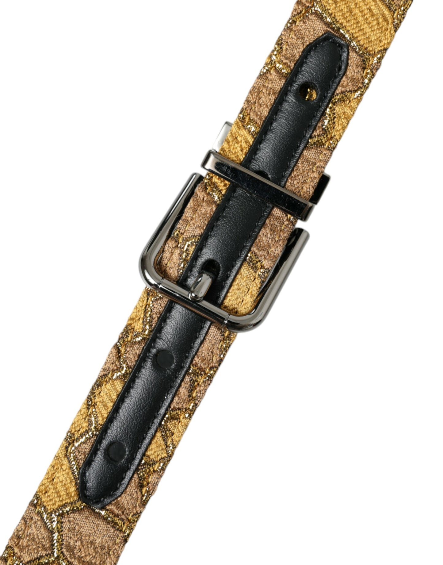 Dolce & Gabbana Elegant Gold Leather Belt